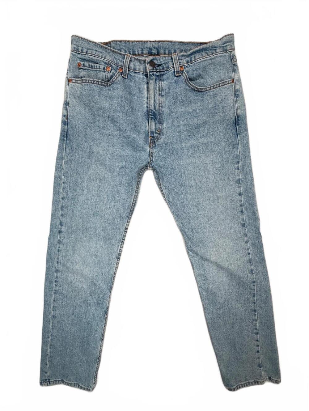 Levi 505 Size 34x30 Classic Dad Jeans Light Wash Straight Leg Minimalist